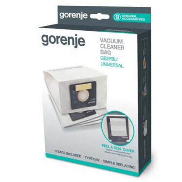Мішок GB2PBU паперовий універсальний (5шт.) для пилососу Gorenje 570731