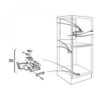 Перемикач увімк./вимк. світла (кінцевик) у зборі для холодильника Electrolux 2058668019