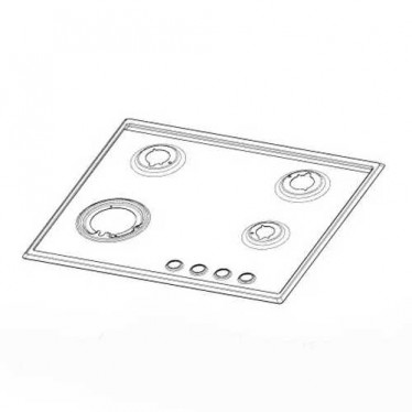 Поверхность металлическая (рабочий стол) для варочной поверхности Electrolux 140015091204