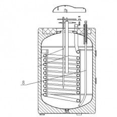 Трубка отбора горячей воды L=645мм для водонагревателя Gorenje 321321