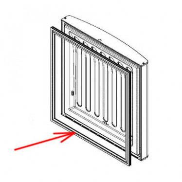 Ущільнювальна гума дверей морозильного відділення для холодильника Electrolux 2248016475