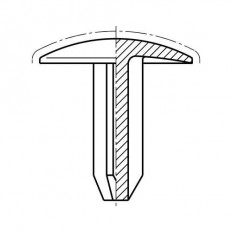 Заглушка ручки дверей для морозильника Electrolux 2059619029
